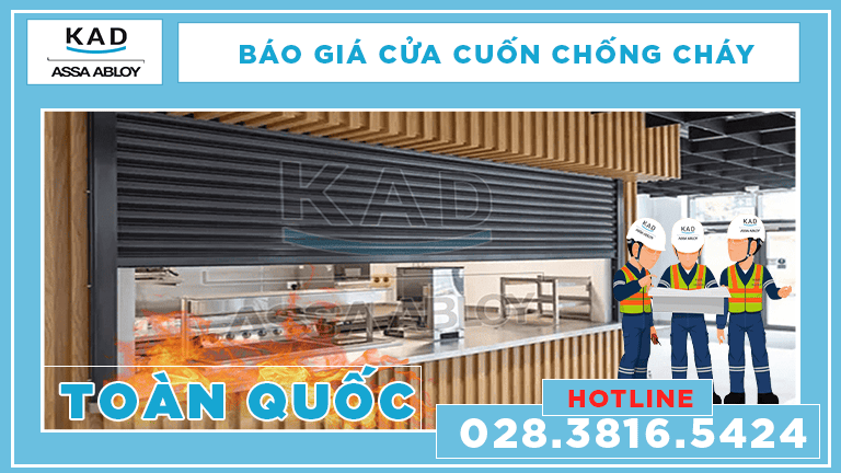 giá cửa cuốn chống cháy lắp đặt toàn quốc