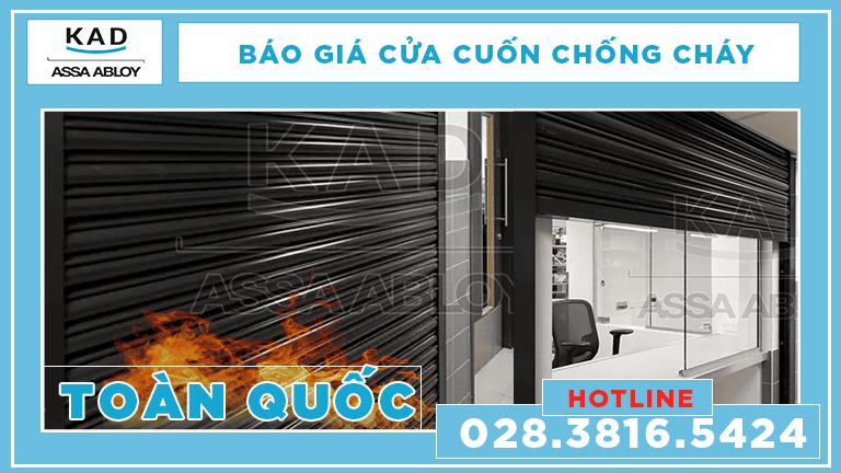 báo giá cửa cuốn chống cháy