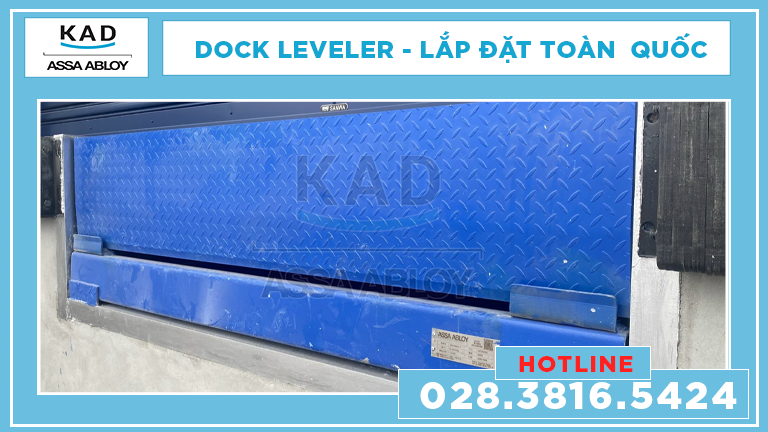 sàn nâng dock leveler lắp đặt bởi kad
