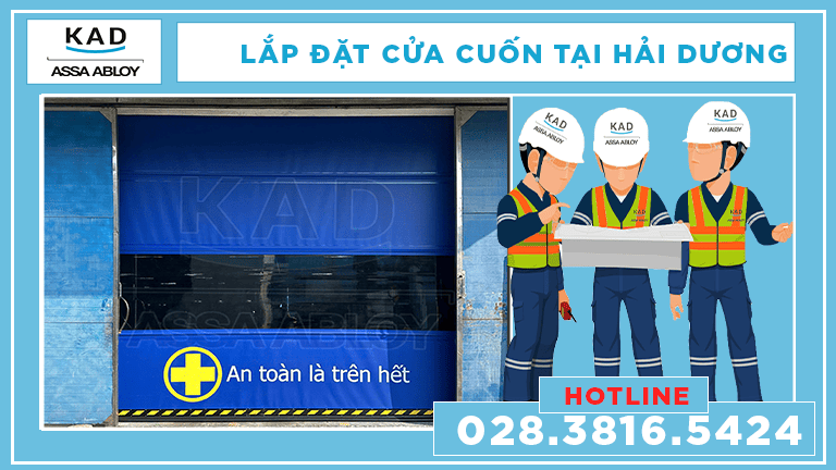 cửa cuốn nhanh KAD tại nhà máy ở Hải Dương