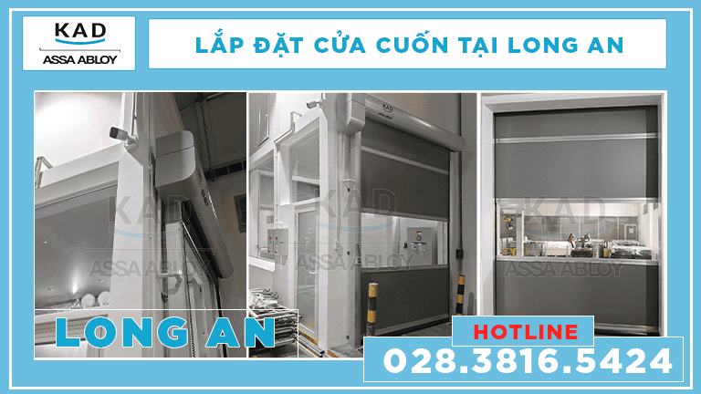 lắp đặt cửa cuốn pvc tại long an