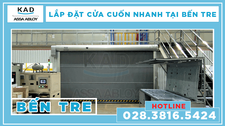 lắp đặt cửa cuốn nhanh tại bến tre