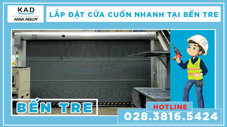 thi công cửa cuốn nhanh tại bến tre 