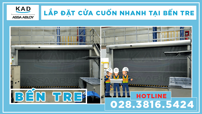 cửa cuốn nhanh lắp đặt tại bến tre