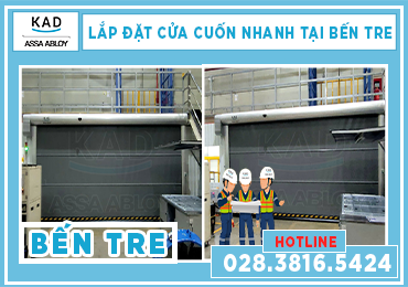 lắp đặt cửa cuốn nhanh tại bến tre