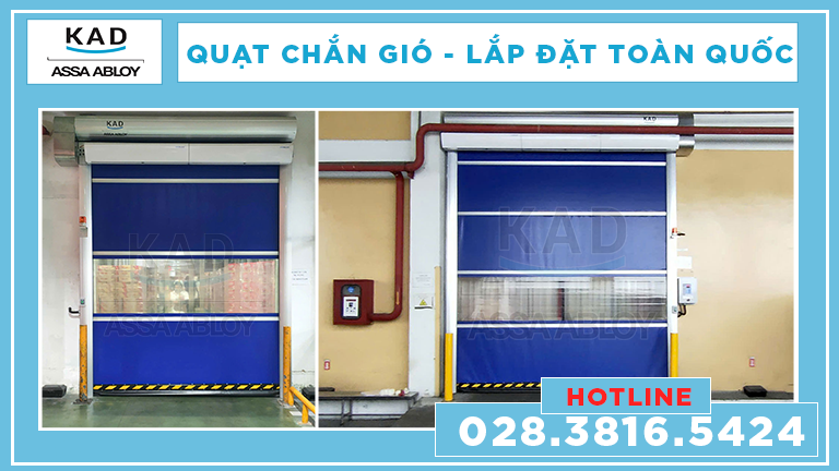 quạt chắn gió ứng dụng 