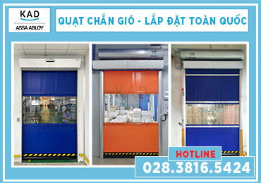 lắp đặt quạt chắn gió toàn quốc