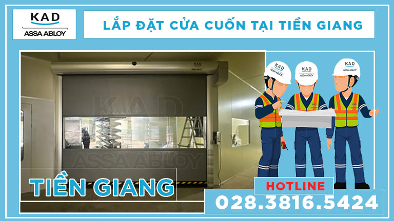 dự án lắp đặt cửa cuốn nhanh kad tại tiền giang