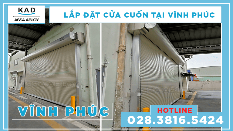 cửa cuốn nhanh lắp đặt tại vĩnh phúc 