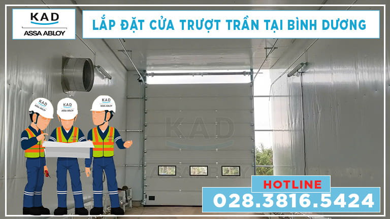cửa trượt trần lắp đặt tịa bình dương