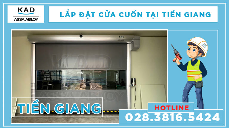 lắp đặt cửa cuốn nhanh tại tiền giang