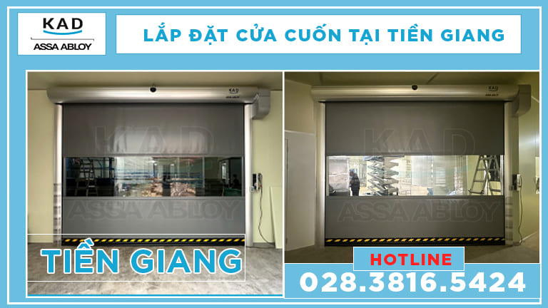 lắp đặt cửa cuốn nhanh tại tiền giang