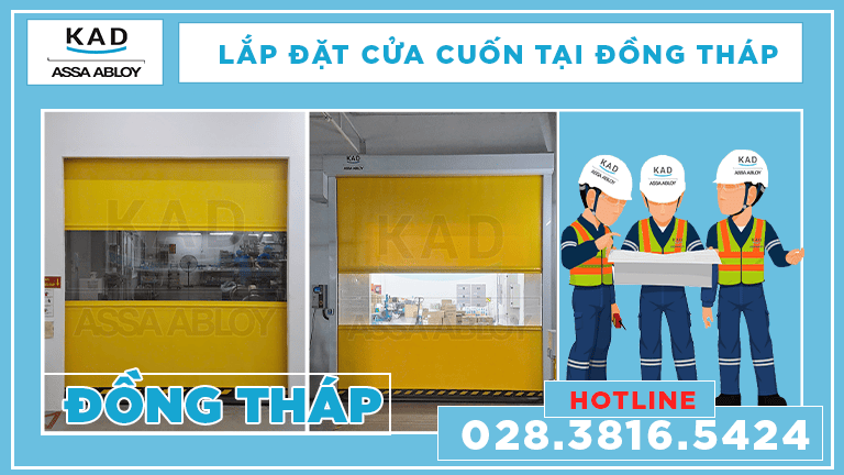 lắp đặt cửa cuốn nhanh tại đồng tháp