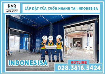 lắp đặt cửa cuốn nhanh tại indonesia