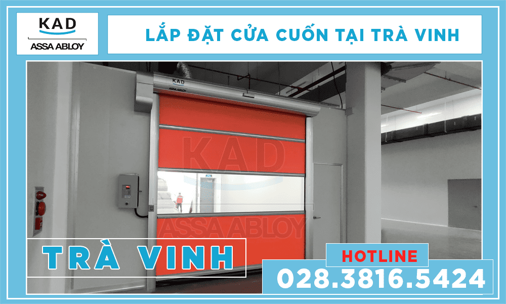 lắp đặt cửa cuốn nhanh tại trà vinh