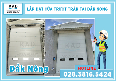 kad lắp đặt cửa trượt trần tại dak nong