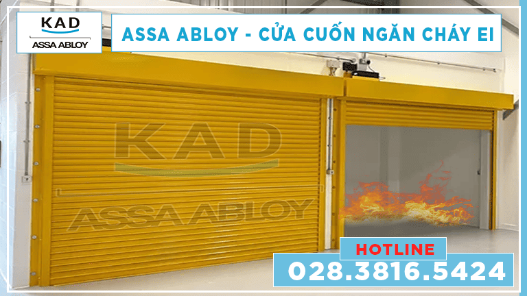 lắp đặt cửa cuốn chống cháy ei