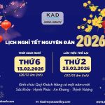 lịch nghỉ tết 2026