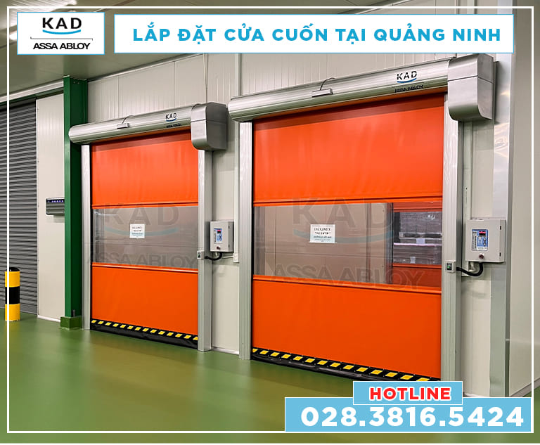 cửa cuốn nhanh kad lắp tại quảng ninh