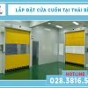 cửa cuốn nhanh lắp đặt tại thái bình
