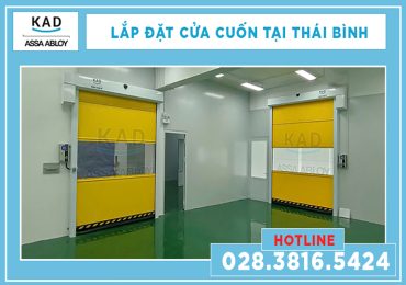 cửa cuốn nhanh lắp đặt tại thái bình