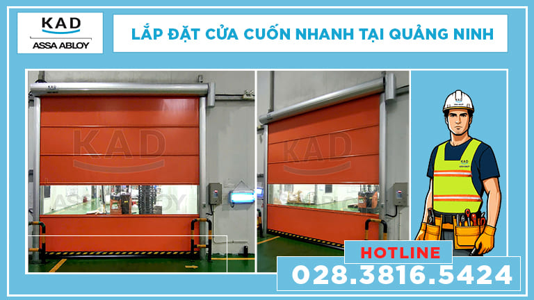 cửa cuốn nhanh lắp đặt tại quảng ninh