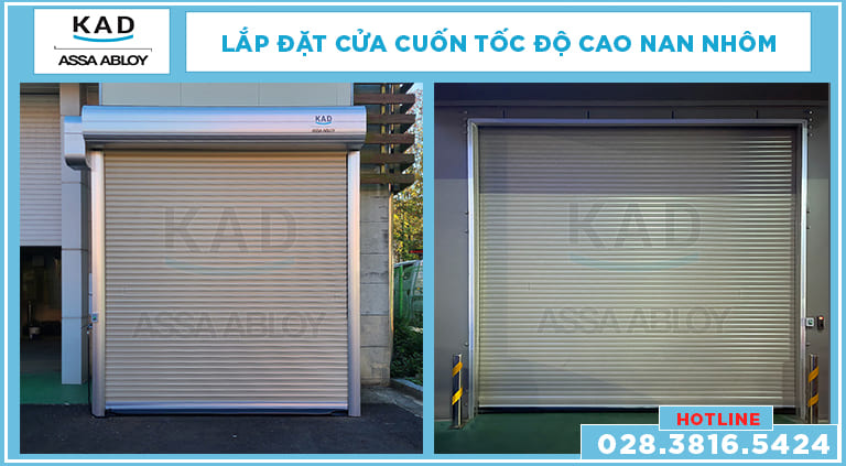 cửa cuốn nhanh nan nhôm