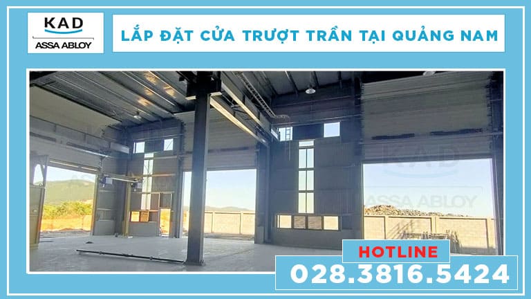 quy trình lắp đặt cửa trượt trần tại quảng nam