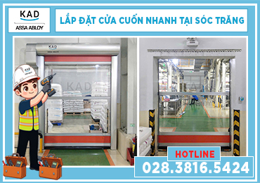 lắp đặt cửa cuốn nhanh tại sóc trăng