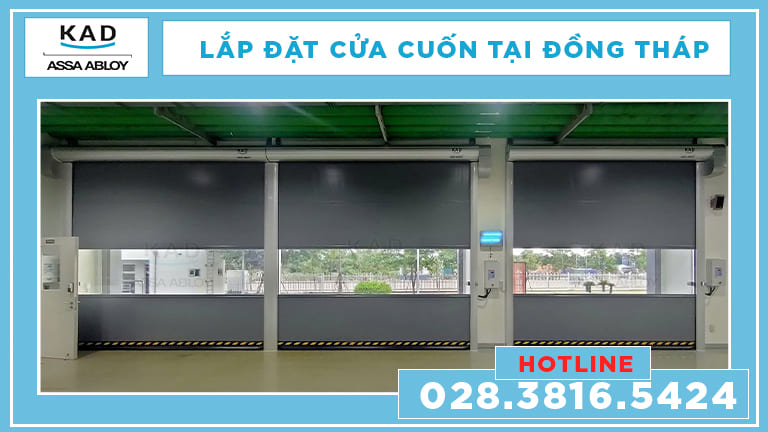 cửa cuốn nhanh lắp đặt tại đồng tháp