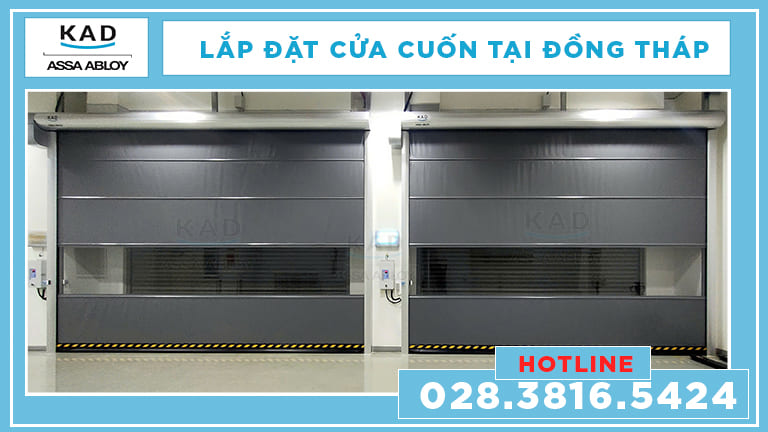 cửa cuốn nhanh lấp đặt tại đồng tháp 